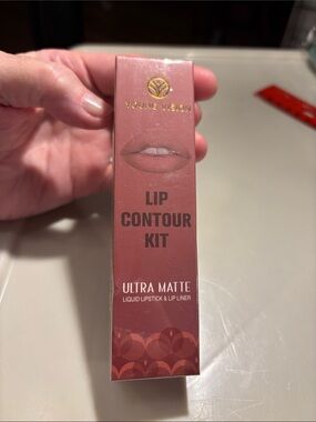 Lip Contour Kit - Ultra Matte Lip Liner & Liquid Lipstick (Mauve Pink)